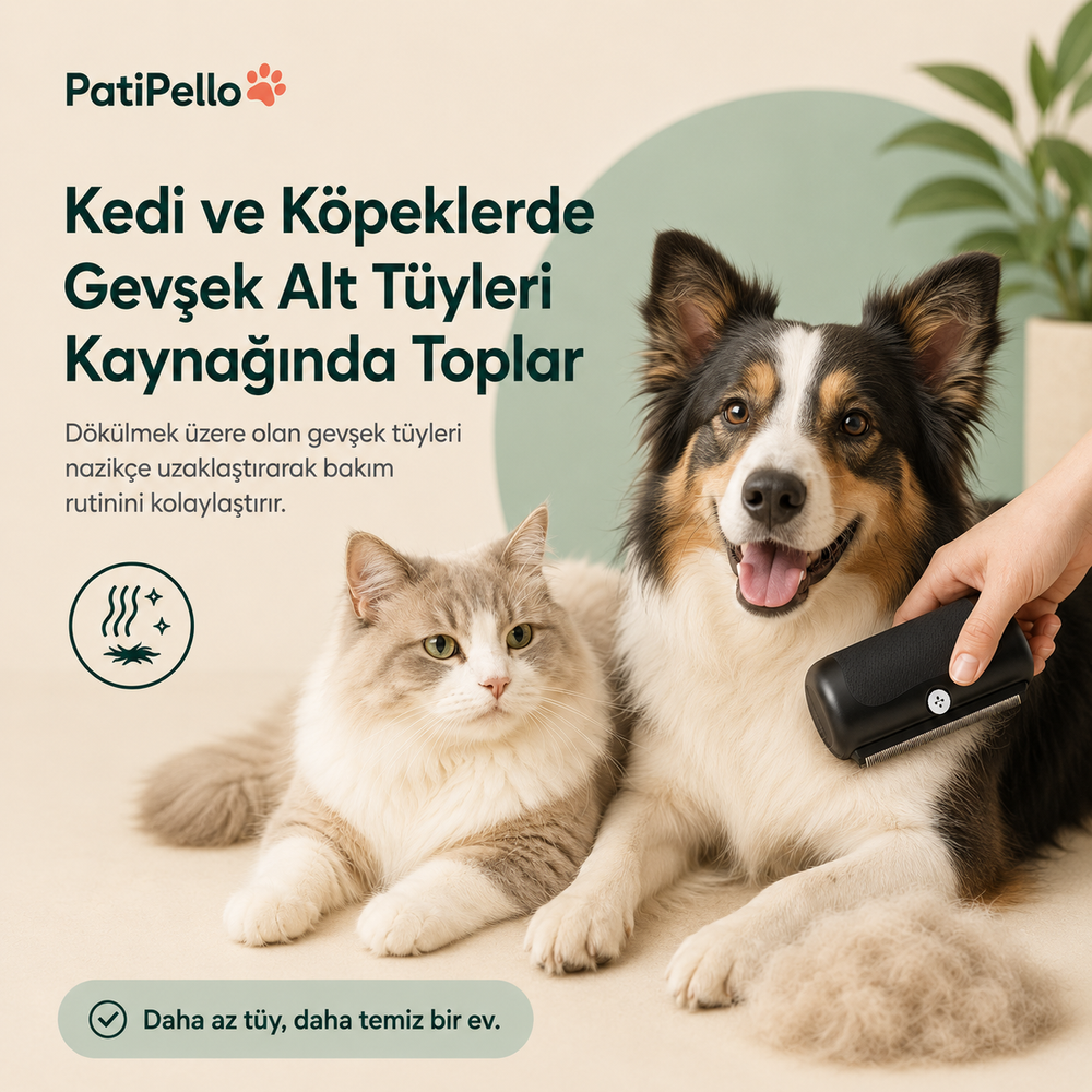 PatiPello TüyYakala Alt Tüy Tarağı