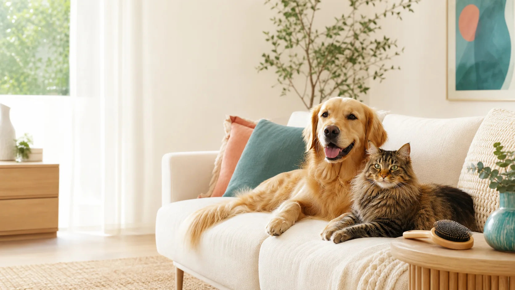 Kedi ve köpekle premium PatiPello bakım yaşamı
